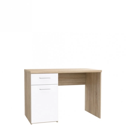 Biurko 110x60 cm Biały/Dąb Sonoma